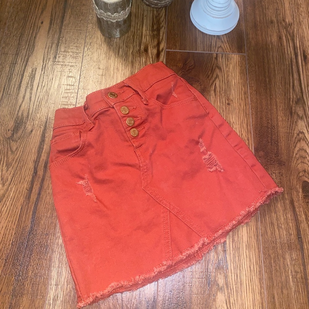 OLD NAVY RUST SKIRT GIRLS SIZE 6-7